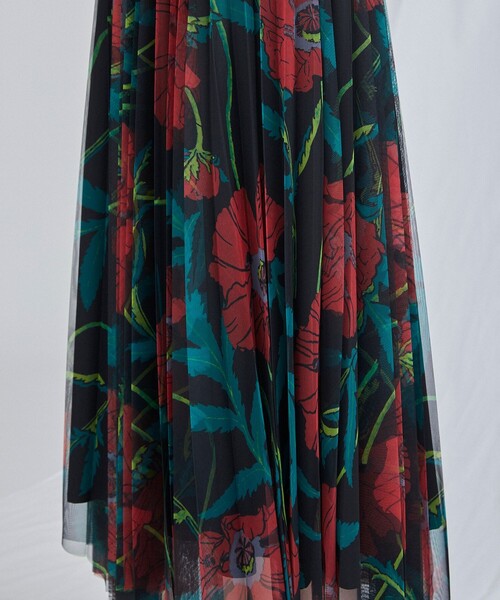 Diagram（ダイアグラム）の「フラワープリントチュールスカート（スカート・レディース・ホワイト/ブラック・36）」の16枚目の写真