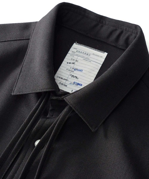 SHAREEF(シャリーフ)の「SIDE SLIT S/S SHIRTS(シャツ/ブラウス・メンズ・ブラック/グリーン/ホワイト系その他・1/2/3)」の16枚目の写真