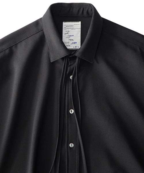 SHAREEF(シャリーフ)の「SIDE SLIT S/S SHIRTS(シャツ/ブラウス・メンズ・ブラック/グリーン/ホワイト系その他・1/2/3)」の15枚目の写真