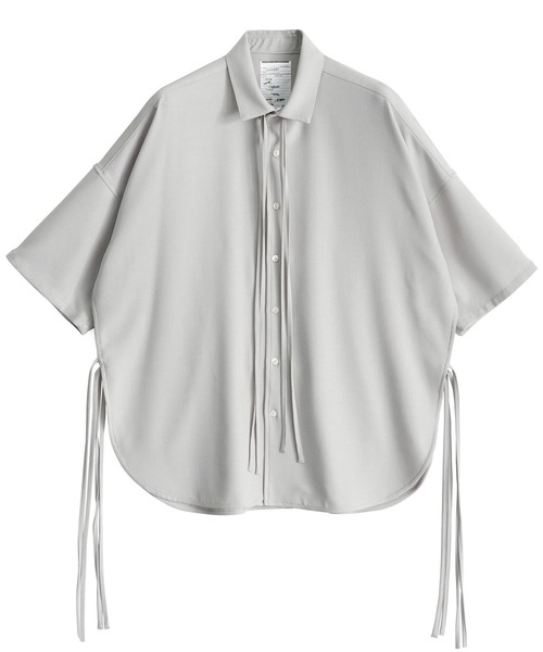 SHAREEF(シャリーフ)の「SIDE SLIT S/S SHIRTS(シャツ/ブラウス・メンズ・ブラック/グリーン/ホワイト系その他・1/2/3)」の12枚目の写真