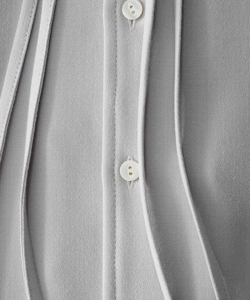SHAREEF(シャリーフ)の「SIDE SLIT S/S SHIRTS(シャツ/ブラウス・メンズ・ブラック/グリーン/ホワイト系その他・1/2/3)」の9枚目の写真