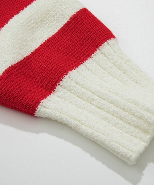 Fano Studios(ファノ ストゥディオズ)の「【Fano Studios】Pile french border skipper tops FC22S174(ニット/セーター・レディース・レッド/ブラック・S/M/L)」の20枚目の写真