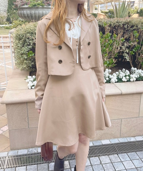 apres jour(アプレジュール)の「【セットアップ可能】ショートジャケット【ZOZOTOWN限定アイテム】(テーラードジャケット・レディース・ブラウン系その他/ベージュ/モカ/ベージュ系その他・フリー/X-LARGE)」の10枚目の写真