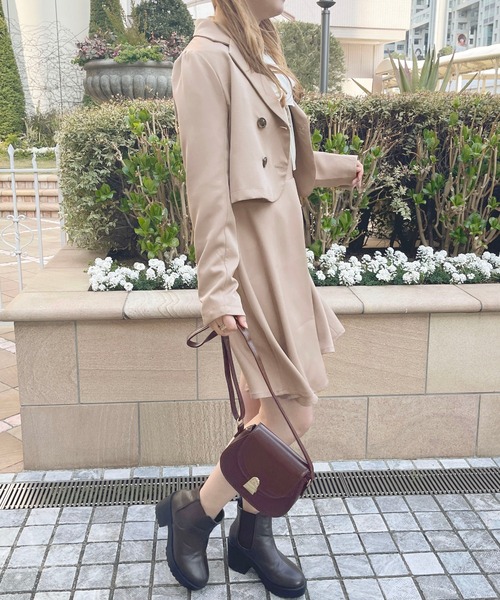 apres jour(アプレジュール)の「【セットアップ可能】ショートジャケット【ZOZOTOWN限定アイテム】(テーラードジャケット・レディース・ブラウン系その他/ベージュ/モカ/ベージュ系その他・フリー/X-LARGE)」の12枚目の写真