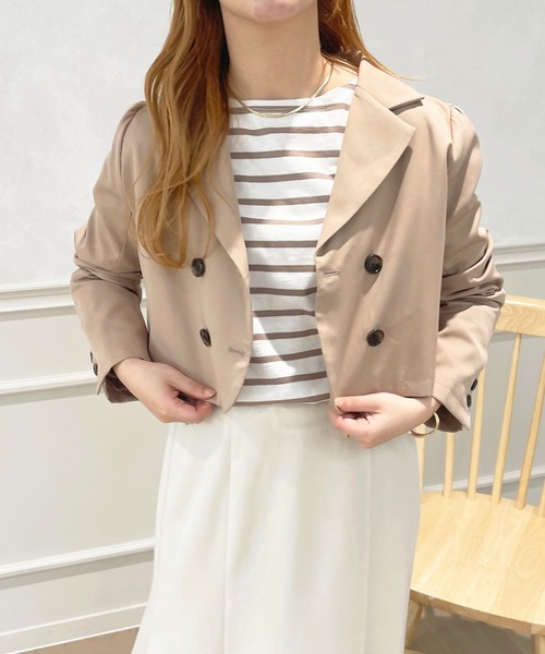 apres jour(アプレジュール)の「【セットアップ可能】ショートジャケット【ZOZOTOWN限定アイテム】(テーラードジャケット・レディース・ブラウン系その他/ベージュ/モカ/ベージュ系その他・フリー/X-LARGE)」の15枚目の写真