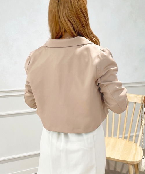 apres jour(アプレジュール)の「【セットアップ可能】ショートジャケット【ZOZOTOWN限定アイテム】(テーラードジャケット・レディース・ブラウン系その他/ベージュ/モカ/ベージュ系その他・フリー/X-LARGE)」の17枚目の写真