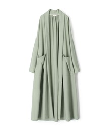ウォッシャブルウール ロングガウンコート