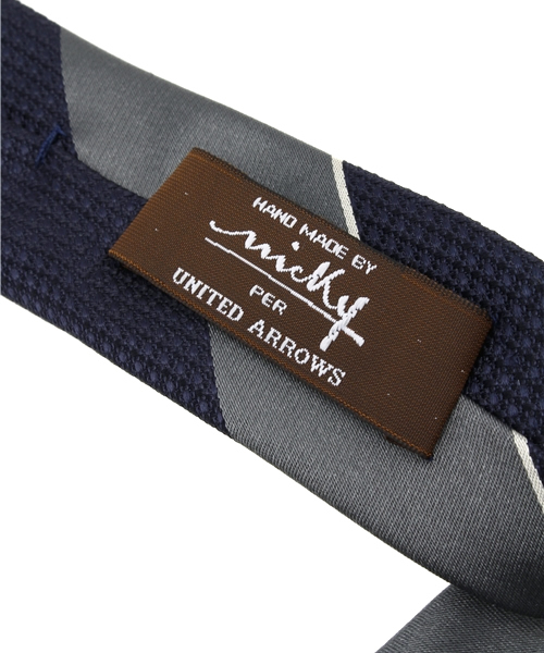 UNITED ARROWS(ユナイテッドアローズ)の「<Nicky(ニッキー)>2015SS GARZA ST TIE 3(ネクタイ・メンズ・ダークグレー/イエロー・フリー)」の5枚目の写真