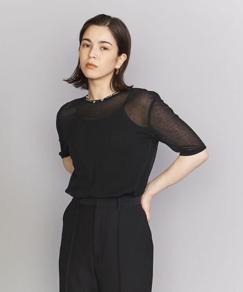 UNITED ARROWS シアー フィット クルーネック カットソー シアー フィット クルーネック カットソー
