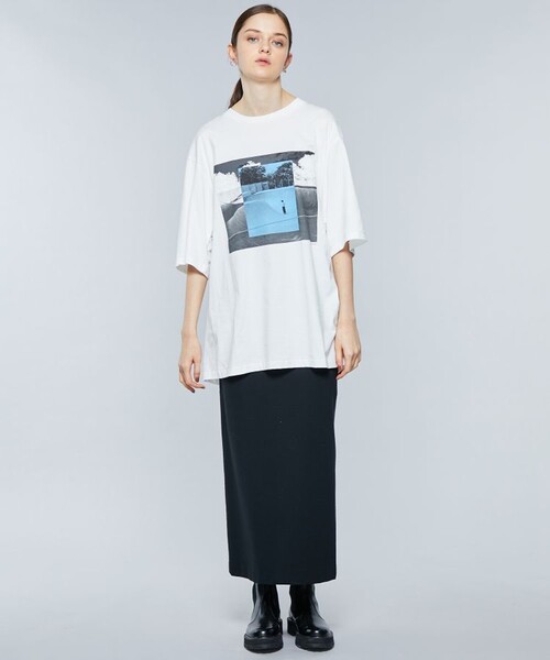 JANESMITH(ジェーンスミス)の「【JANE SMITH(ジェーンスミス)】PIER62ショートスリーブTシャツ 22SCT-#133S-SN(Tシャツ/カットソー・レディース・ホワイト/ブラック・SMALL)」の4枚目の写真