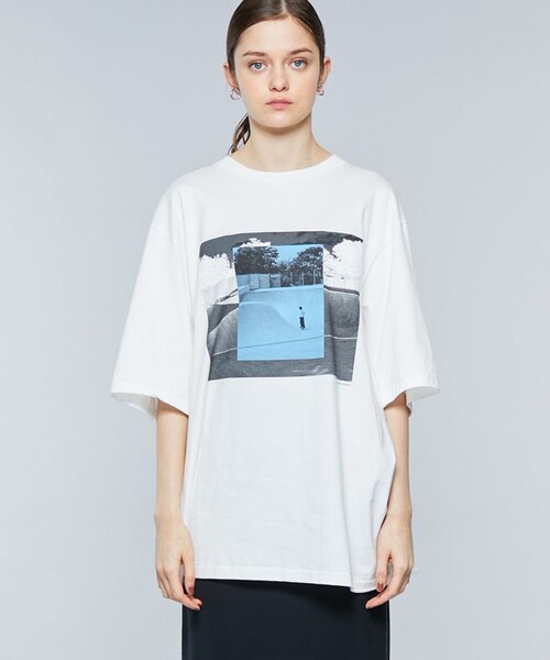 JANESMITH(ジェーンスミス)の「【JANE SMITH(ジェーンスミス)】PIER62ショートスリーブTシャツ 22SCT-#133S-SN(Tシャツ/カットソー・レディース・ホワイト/ブラック・SMALL)」の5枚目の写真