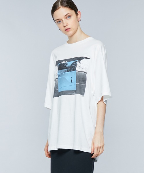 JANESMITH(ジェーンスミス)の「【JANE SMITH(ジェーンスミス)】PIER62ショートスリーブTシャツ 22SCT-#133S-SN(Tシャツ/カットソー・レディース・ホワイト/ブラック・SMALL)」の2枚目の写真
