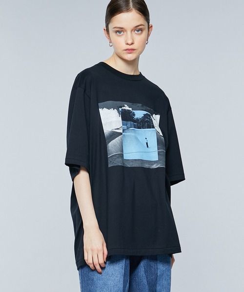 JANESMITH(ジェーンスミス)の「【JANE SMITH(ジェーンスミス)】PIER62ショートスリーブTシャツ 22SCT-#133S-SN(Tシャツ/カットソー・レディース・ホワイト/ブラック・SMALL)」の1枚目の写真