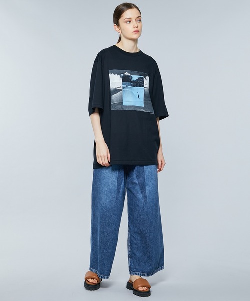 JANESMITH(ジェーンスミス)の「【JANE SMITH(ジェーンスミス)】PIER62ショートスリーブTシャツ 22SCT-#133S-SN(Tシャツ/カットソー・レディース・ホワイト/ブラック・SMALL)」の13枚目の写真