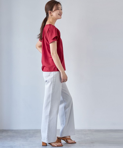 each（イーチ）の「カラーデニム【ボーイフレンド】（デニムパンツ・レディース・ライトグレー/サックスブルー・SMALL/MEDIUM）」の22枚目の写真