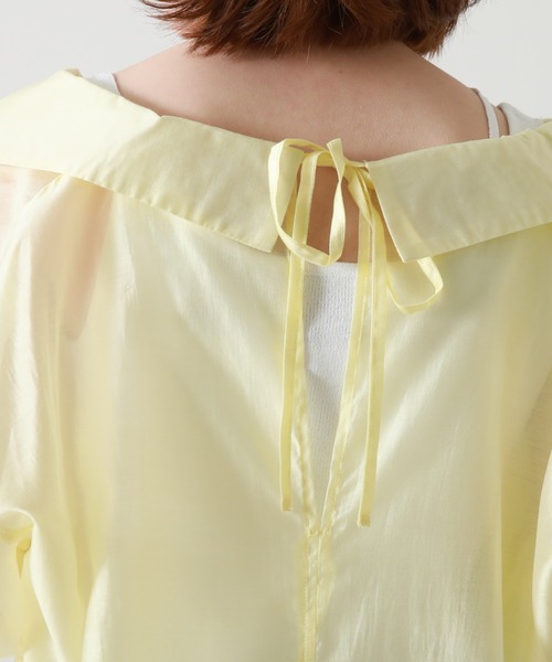 Cheek(チーク)の「テンセルライクシャツ(シャツ/ブラウス・レディース・ピンクベージュ/サックスブルー/イエロー・MEDIUM)」の22枚目の写真