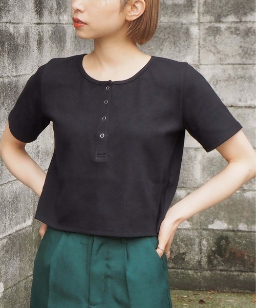 tiptop（ティップトップ）の「【2024SS新色登場】テレコヘンリーネック