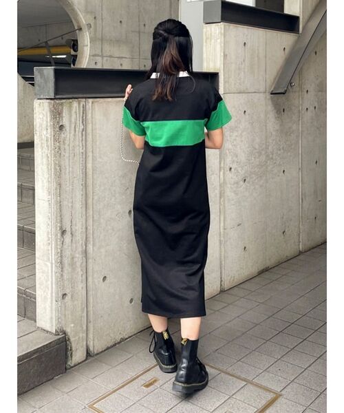 jouetie（ジュエティ）の「ラガーロングワンピース（ワンピース・レディース・ブラック/グリーン/パープル・MEDIUM）」の14枚目の写真