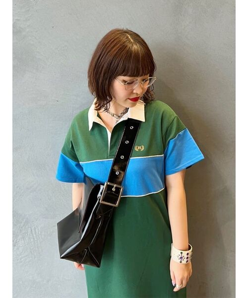 jouetie（ジュエティ）の「ラガーロングワンピース（ワンピース・レディース・ブラック/グリーン/パープル・MEDIUM）」の16枚目の写真