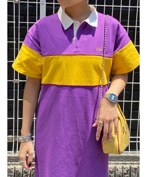 jouetie（ジュエティ）の「ラガーロングワンピース（ワンピース・レディース・ブラック/グリーン/パープル・MEDIUM）」の12枚目の写真