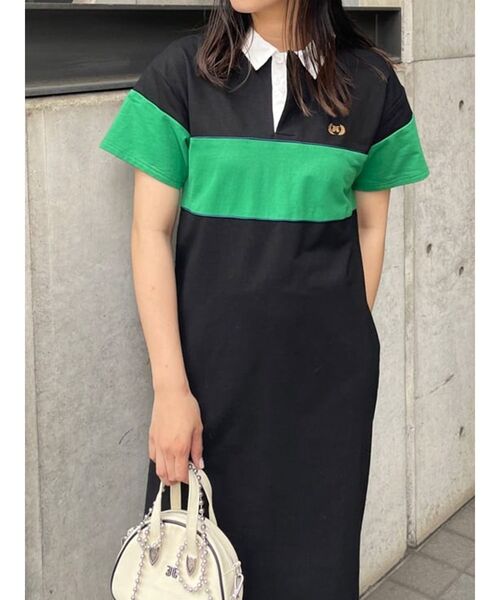 jouetie（ジュエティ）の「ラガーロングワンピース（ワンピース・レディース・ブラック/グリーン/パープル・MEDIUM）」の11枚目の写真