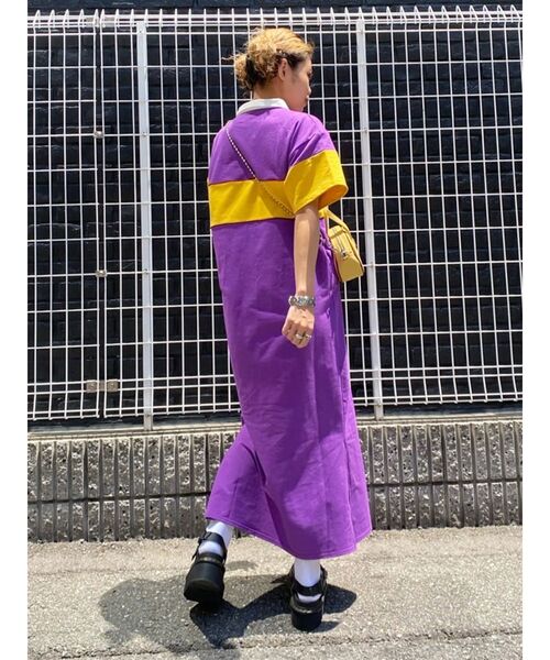 jouetie（ジュエティ）の「ラガーロングワンピース（ワンピース・レディース・ブラック/グリーン/パープル・MEDIUM）」の7枚目の写真