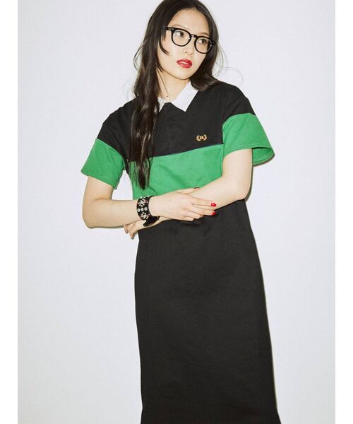 jouetie（ジュエティ）の「ラガーロングワンピース（ワンピース・レディース・ブラック/グリーン/パープル・MEDIUM）」の22枚目の写真