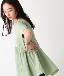 OPAQUE.CLIP | シルケットコットン フハクキリカエカットソー(Tシャツ/カットソー)