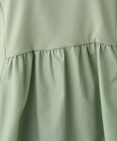 OPAQUE.CLIP（オペークドットクリップ）の「◆シルケットコットン フハクキリカエカットソー【WEB限定サイズ】（Tシャツ/カットソー・レディース・ブラック/ブラウン系その他/ライトグリーン/ホワイト系・38/40/36/42/34）」の14枚目の写真