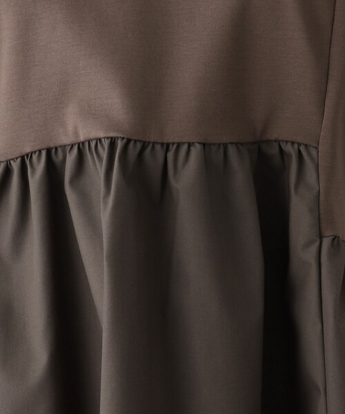 OPAQUE.CLIP（オペークドットクリップ）の「◆シルケットコットン フハクキリカエカットソー【WEB限定サイズ】（Tシャツ/カットソー・レディース・ブラック/ブラウン系その他/ライトグリーン/ホワイト系・38/40/36/42/34）」の17枚目の写真