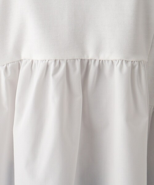 OPAQUE.CLIP（オペークドットクリップ）の「◆シルケットコットン フハクキリカエカットソー【WEB限定サイズ】（Tシャツ/カットソー・レディース・ブラック/ブラウン系その他/ライトグリーン/ホワイト系・38/40/36/42/34）」の19枚目の写真