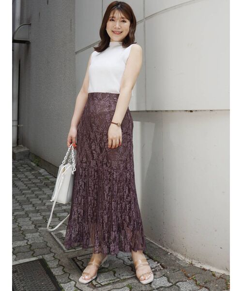 MERCURYDUO（マーキュリーデュオ）の「片畔ボトルネックニット（ニット/セーター・レディース・ライトグレー/ブラック/オフホワイト/オレンジ/グリーン・FREE）」の12枚目の写真