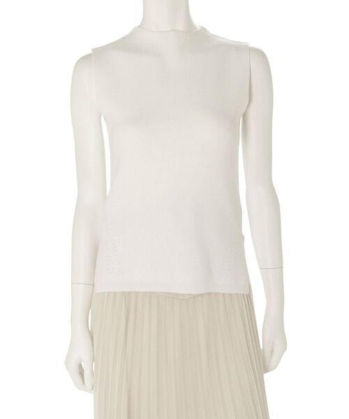 MERCURYDUO（マーキュリーデュオ）の「片畔ボトルネックニット（ニット/セーター・レディース・ライトグレー/ブラック/オフホワイト/オレンジ/グリーン・FREE）」の16枚目の写真