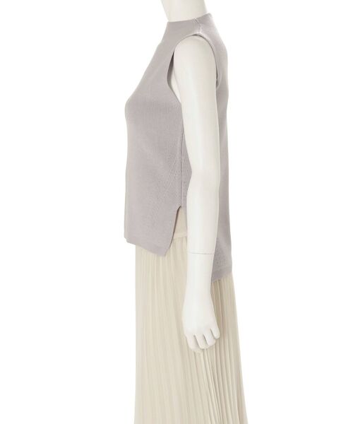 MERCURYDUO（マーキュリーデュオ）の「片畔ボトルネックニット（ニット/セーター・レディース・ライトグレー/ブラック/オフホワイト/オレンジ/グリーン・FREE）」の8枚目の写真