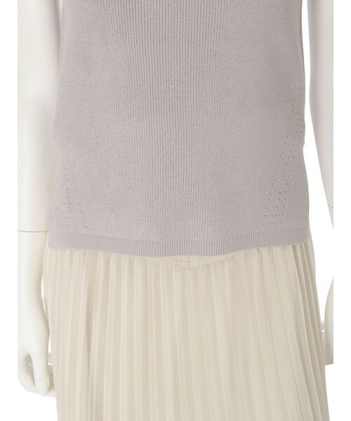 MERCURYDUO（マーキュリーデュオ）の「片畔ボトルネックニット（ニット/セーター・レディース・ライトグレー/ブラック/オフホワイト/オレンジ/グリーン・FREE）」の17枚目の写真