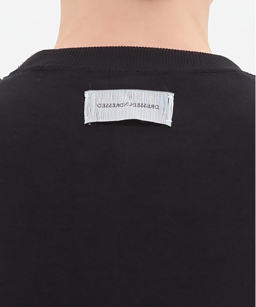 DRESSEDUNDRESSED（ドレスドアンドレスド）の「Inside Out Oversized Sweatshirt（スウェット・メンズ・ホワイト/ブラック・4/2/3）」の5枚目の写真