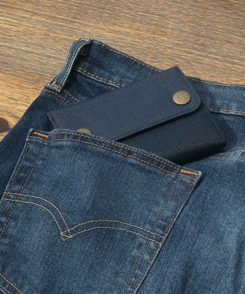Lee（リー）の「Lee/リー CORDURA nylondenim 三つ折り財布（財布・メンズ・ブラック/ネイビー・FREE）」の12枚目の写真