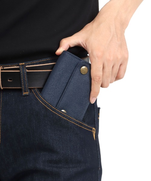 Lee（リー）の「Lee/リー CORDURA nylondenim 三つ折り財布（財布・メンズ・ブラック/ネイビー・FREE）」の16枚目の写真