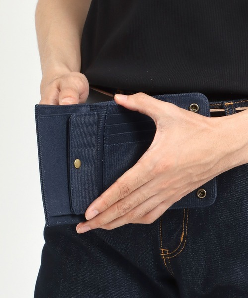 Lee（リー）の「Lee/リー CORDURA nylondenim 三つ折り財布（財布・メンズ・ブラック/ネイビー・FREE）」の17枚目の写真