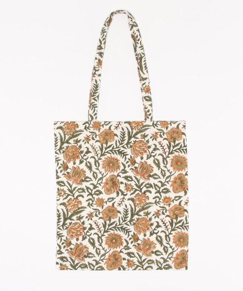 cepo（セポ）の「バロックプリント インド綿トートバッグ　WEB限定（トートバッグ・レディース・ホワイト系その他/ブラック系その他/レッド・FREE）」の4枚目の写真