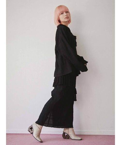 merry jenny（メリージェニー）の「remakeキリカエシャツ（シャツ/ブラウス・レディース・オフホワイト/ブラック・FREE）」の11枚目の写真