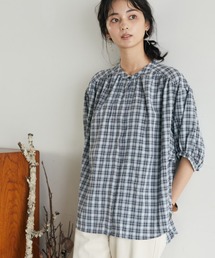 CRAFT STANDARD BOUTIQUE | チェックヒヨクギャザーブラウス　＊(シャツ/ブラウス)