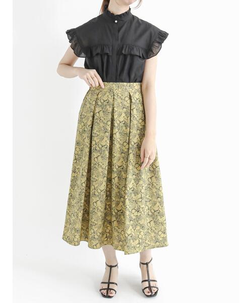 Te chichi（テチチ）の「ローンスタンドフリルブラウス（シャツ/ブラウス・レディース・オフホワイト/ブラウン/ブラック/ブルー・ﾌﾘ-）」の17枚目の写真