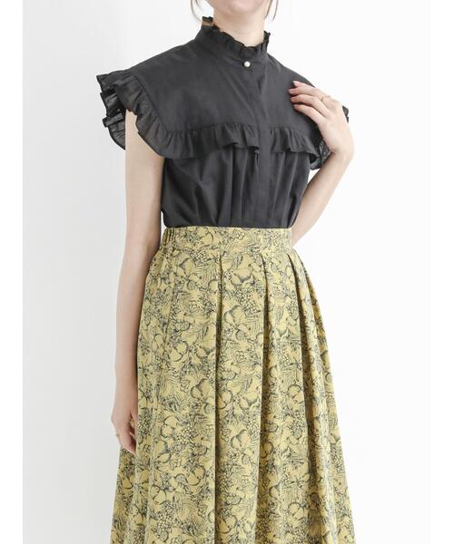 Te chichi（テチチ）の「ローンスタンドフリルブラウス（シャツ/ブラウス・レディース・オフホワイト/ブラウン/ブラック/ブルー・ﾌﾘ-）」の18枚目の写真