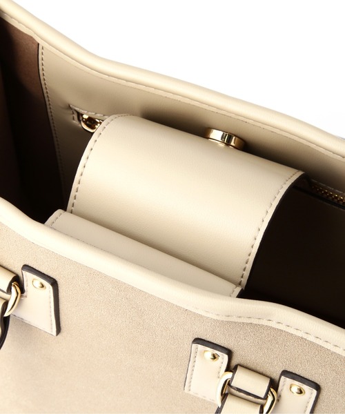 N.（N. Natural Beauty Basic）（エヌエヌナチュラルビューティーベーシック）の「◆スクエアパイピングトートバッグ（トートバッグ・レディース・ベージュ/レオパード/オレンジ・ﾌﾘ-）」の17枚目の写真