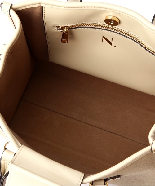 N.（N. Natural Beauty Basic）（エヌエヌナチュラルビューティーベーシック）の「◆スクエアパイピングトートバッグ（トートバッグ・レディース・ベージュ/レオパード/オレンジ・ﾌﾘ-）」の19枚目の写真