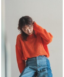 FIL DE FER | メッシュコンビ　2WAYニット(ニット/セーター)