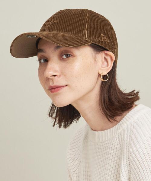 NEW ERA（ニューエラ）の「【別注】＜NEW ERA＞930 コーデュロイ ロゴキャップ/22FW（キャップ・レディース・ナチュラル/ダークグレー/ブラウン・FREE）」の12枚目の写真