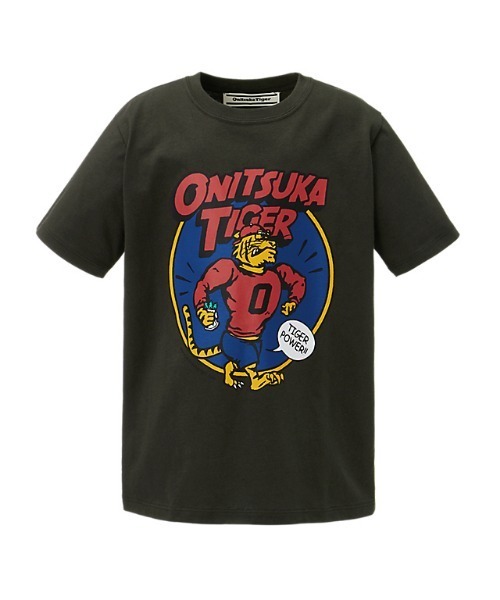 Onitsuka Tiger（オニツカタイガー）の「KIDS GRAPHIC TEE（Tシャツ/カットソー・キッズ・ホワイト/ダークグレー・110/130/140/120）」の2枚目の写真