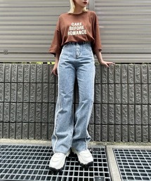 Figments | フリンジ切替デニムパンツ(デニムパンツ)